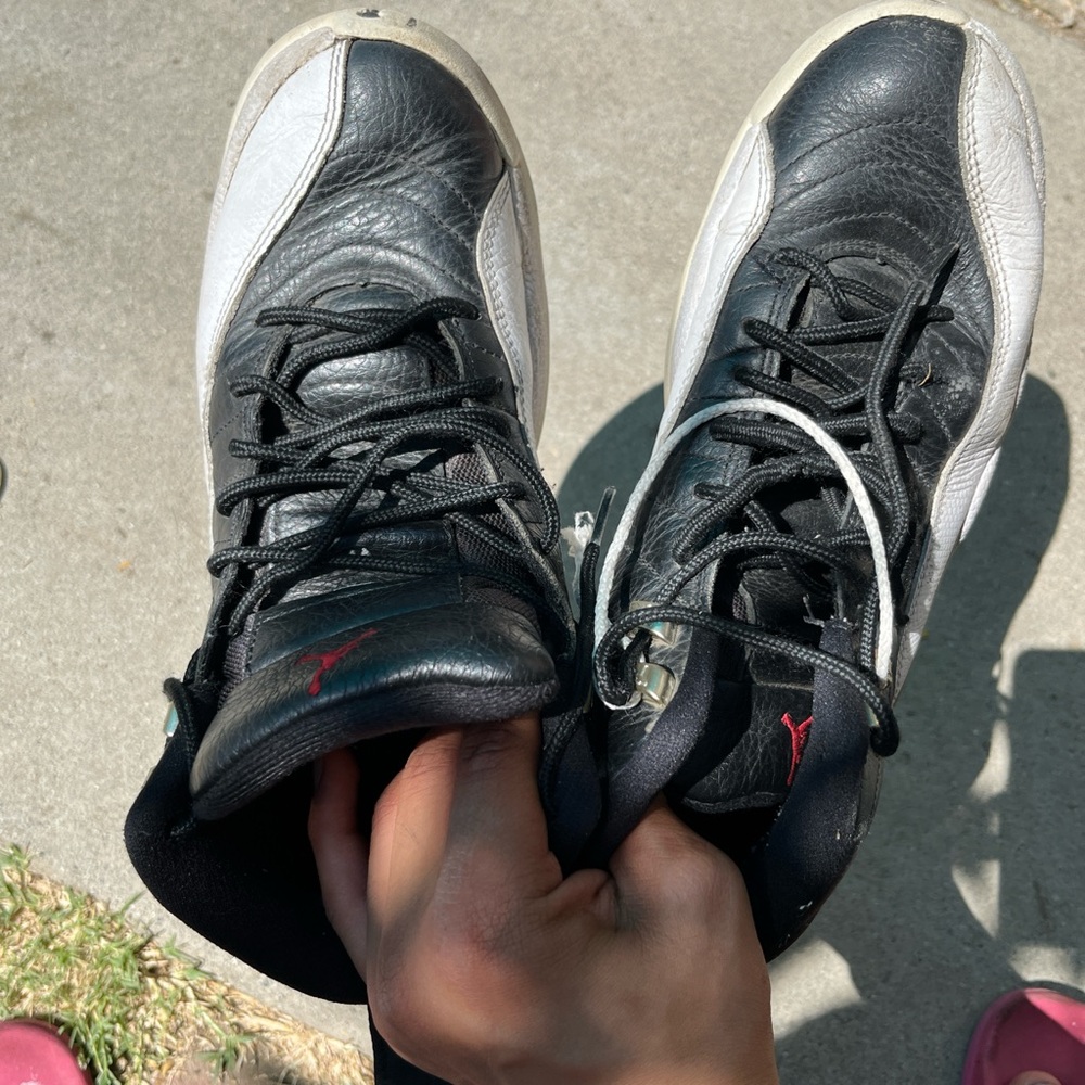 Jordan Black and White Athletic Shoes